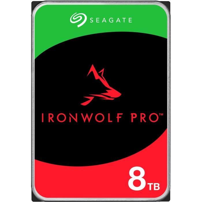 Image of SEAGATE - IRONWOLF PRO - Disco rigido interno - 8TB - SATA 6 Gbit/s - 7200RPM (ST8000NT001)