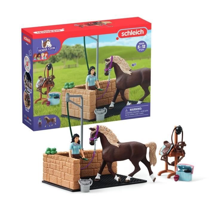 Schleich - Scatola per lavaggio cavalli Emily & Luna - 42438