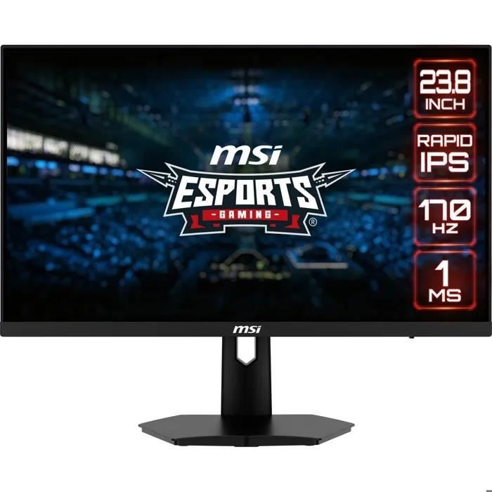 Schermo piatto per PC Gamer - MSI - Optix G244F E2 - 24 FHD - Pannello IPS veloce - 180Hz - 1ms - Sincronizzazione adattiva