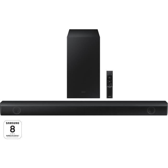 SAMSUNG - HW-B530 Soundbar 2.1 canali 380 W + subwoofer wireless da 6,5'' + Adaptive Sound Lite + Modalità gioco + Bass Boost + HDMI ARC