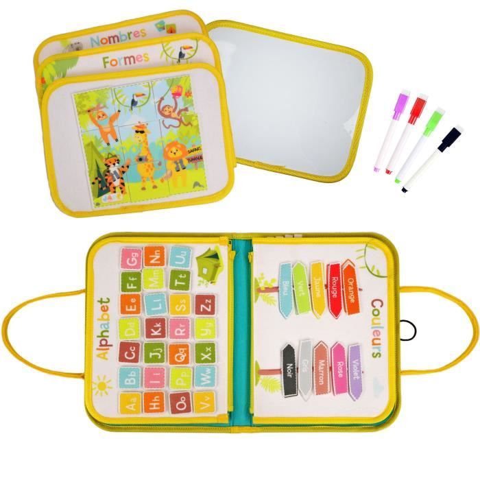 Image of Sacca Attività - Montessori - GIADA - Gioco Educativo - Viaggio - Sensoriale - Gioco per Bambini - Design Francese