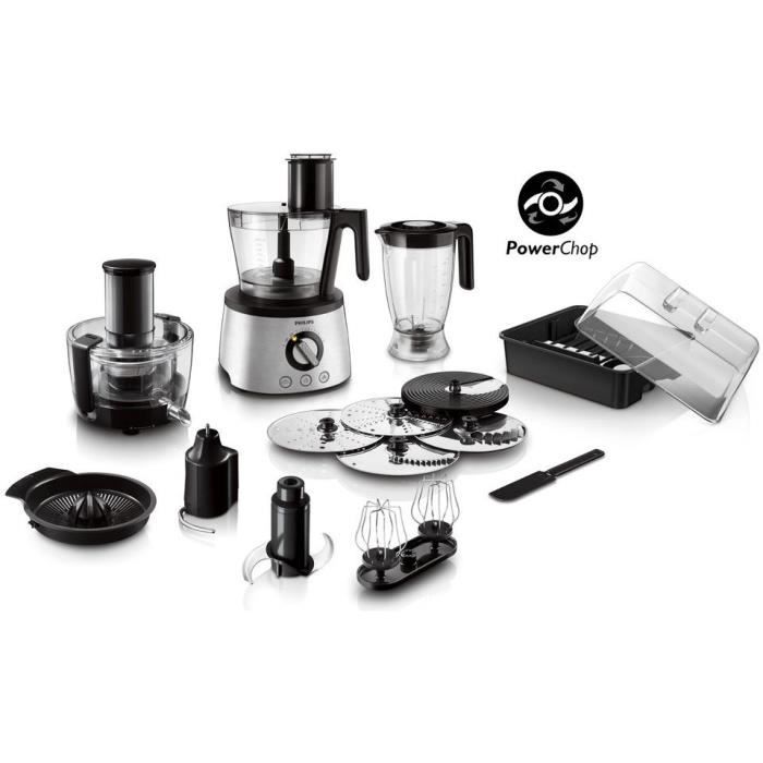 Robot da cucina 6 in 1 - PHILIPS - HR7778/00 - 1300 W - 3,4 L - Acciaio inossidabile