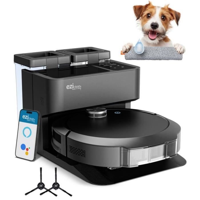 Image of Robot aspirapolvere e scopa connesso con base svuotante EZICLEAN All-in-one Z10 Plus - 240 min - 6000 pa - 180 m - 1,5 L
