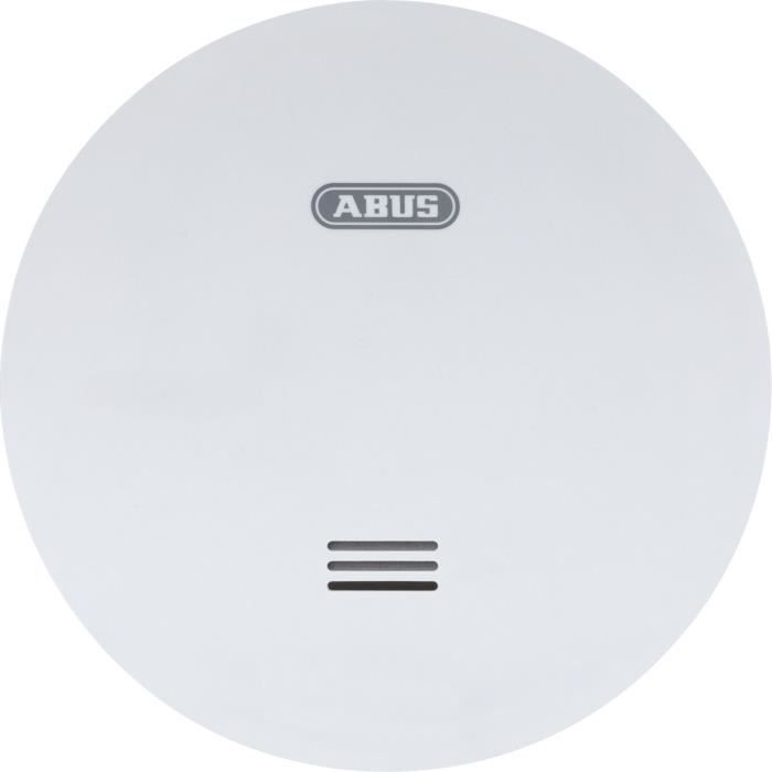 Image of Rilevatore di fumo - ABUS - RWM160 - Design ultrapiatto - Protezione 40 m - Allarme 85 dB - Batteria al litio 10 anni