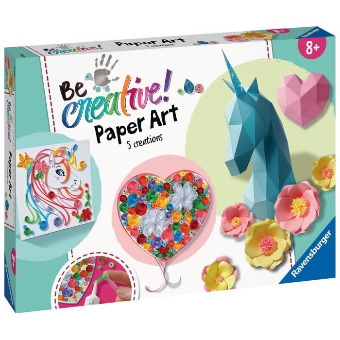 Ravensburger - Be Creative - Paper Art Maxi - Da 8 anni