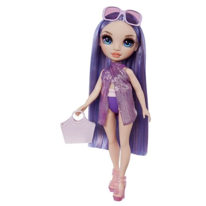 Image of Rainbow High Swim & Style - Bambola manichino snodabile 27 cm - Viola (Viola) - Costume da bagno + pareo - da 4 anni