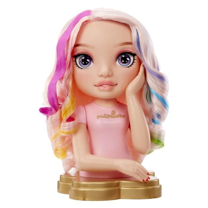 Image of Rainbow High - Testina per acconciature Bella - 33 cm - Colora unghie e capelli - Usa i prodotti per te - Dai 4 anni in su