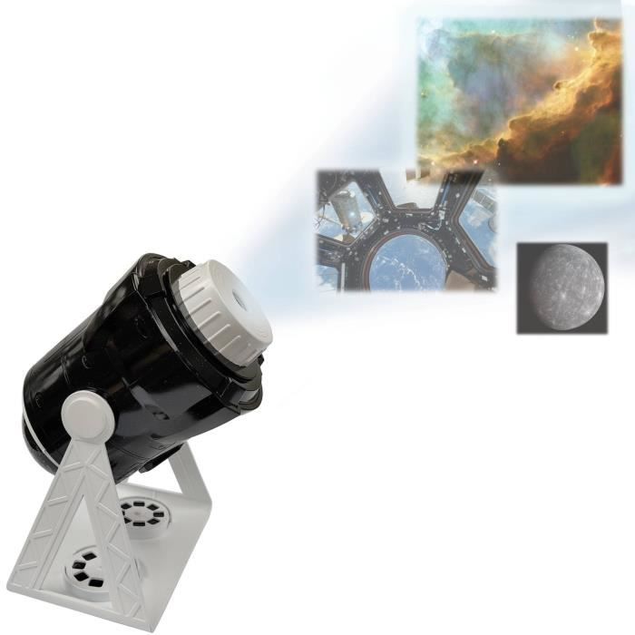 Image of Proiettore planetario parlante a 360 con 24 proiezioni, mappa delle costellazioni e libretto didattico (francese/inglese)
