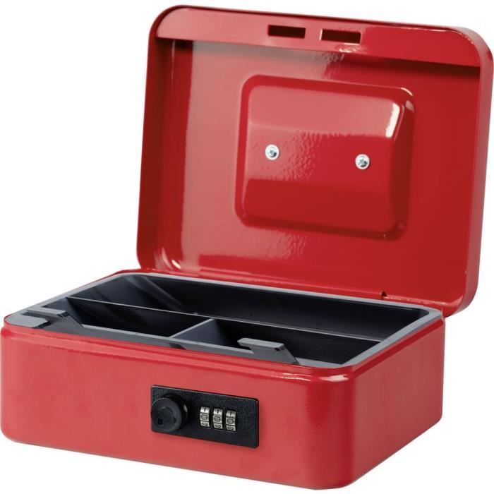 Image of Portamonete - BURG WACHTER - Money Code 5020 Rosso - Apertura a codice, acciaio rosso