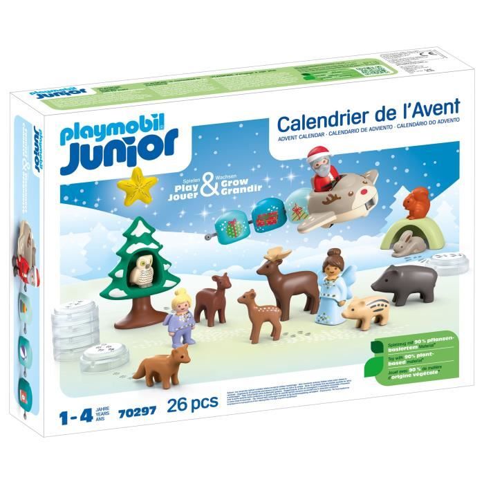Image of PLAYMOBIL JUNIOR 70297 PLAYMOBIL Junior Calendario dell'Avvento, 24 sorprese, 12 mesi