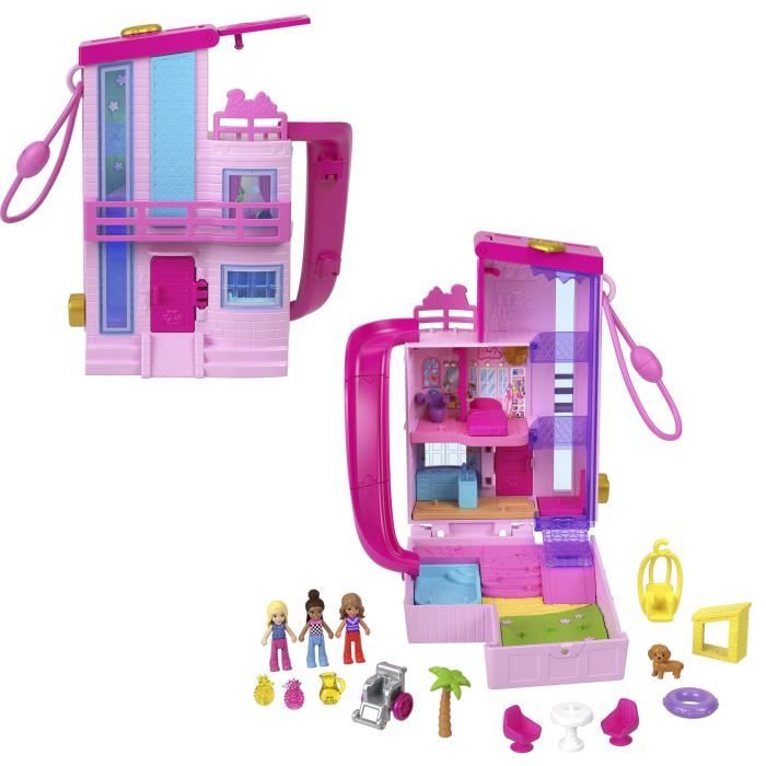 Polly Pocket-Barbie Dream House-Box con 3 minifigure HWP11