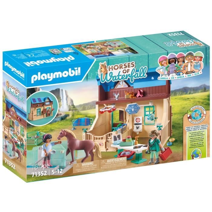 Image of PLAYMOBIL 71352 - Centro veterinario e terapeutico - Cavalli della Cascata - Per bambini dai 5 anni in su