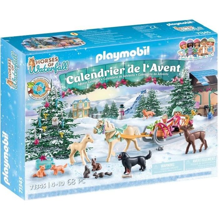 Image of PLAYMOBIL 71345 Calendario dell'Avvento - Equestre - La magia del Natale - 24 sorprese da scoprire aspettando il Natale