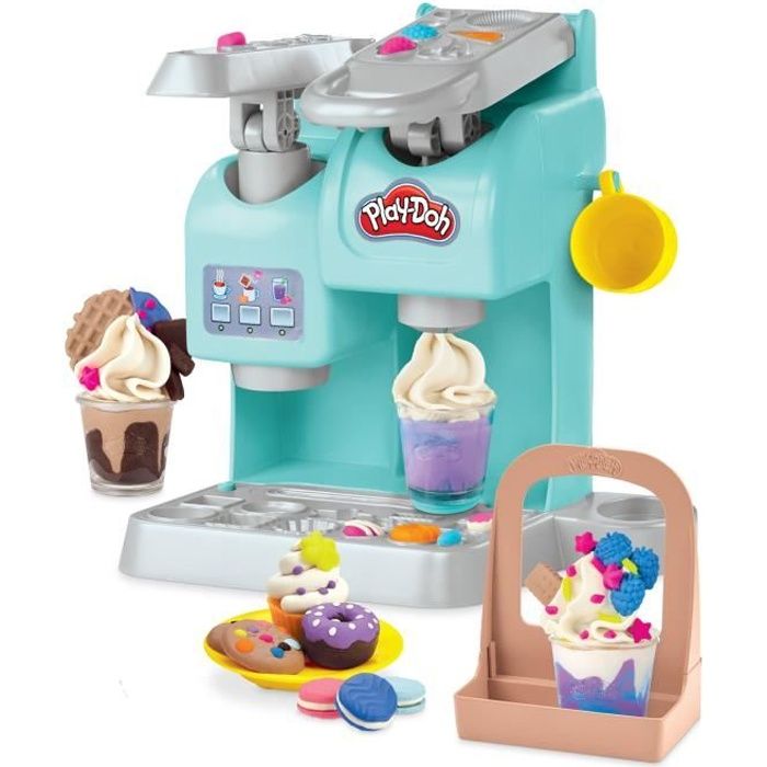 Image of Play-Doh, Il mio super caffè, 20 accessori e 8 vasetti di plastilina, dai 3 anni in su