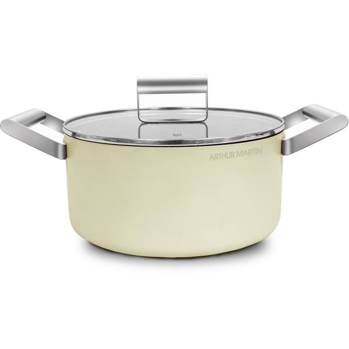 Image of Pentola - ARTHUR MARTIN - AM0063 - 20 cm con coperchio - Alluminio forgiato - Tutte le fonti di calore compresa induzione + forno