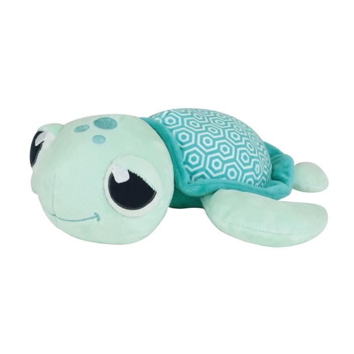 Image of Peluche Tartaruga Luminosa Naturale Ma Petite Carapace +/- 25 cm - JEMINI - Si ricarica con la luce, funziona senza batterie.