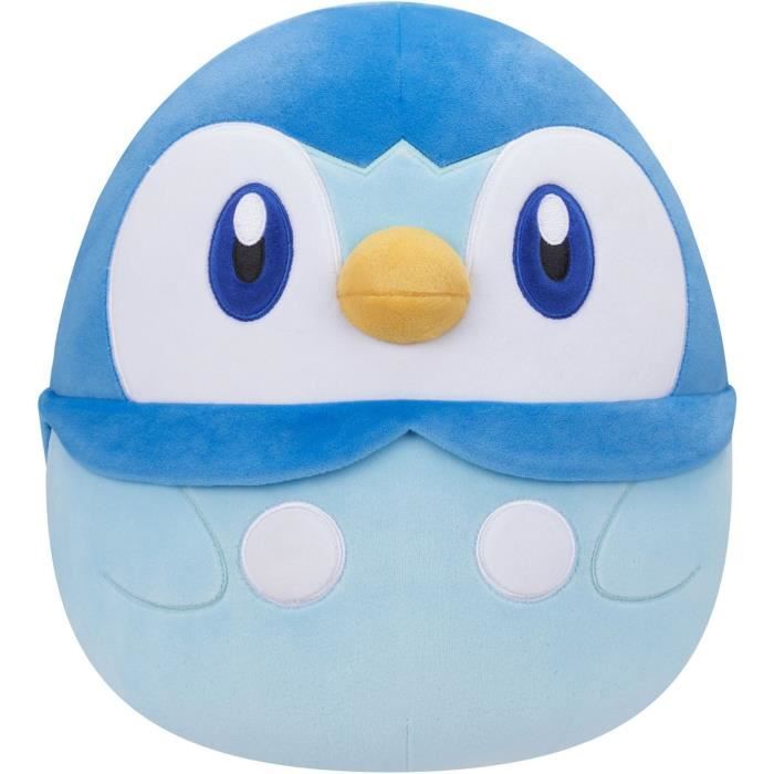 Image of Peluche - BANDAI - Pokémon - Squishmallows 50 cm - Piplup - Peluche grande ultramorbido - JWS00049