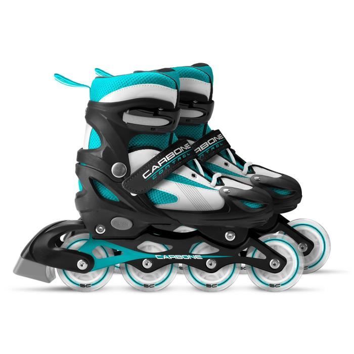 Image of Pattini in linea regolabili semi morbidi - taglia 34-37 - SKIDS CONTROL CARBONE - JK525302