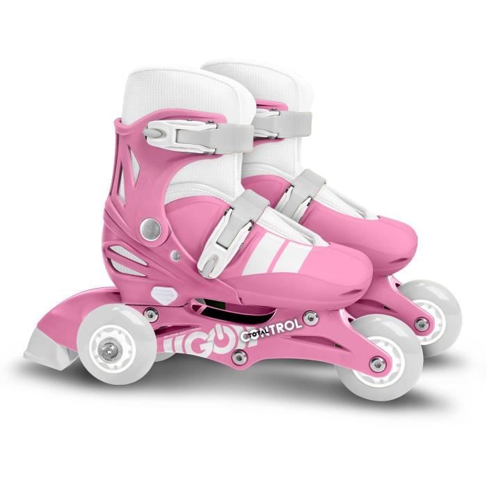 Image of Pattini in linea 2 in 1 - STAMP - SKIDS CONTROL - 3 ruote - Taglia 27-30 - Rosa