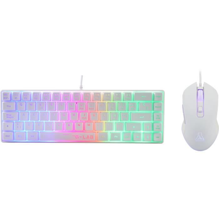 Image of Pacchetto Gamer 2 in 1 - THE G-LAB - COMBO HYDRO - Mouse con cavo - Tastiera con cavo