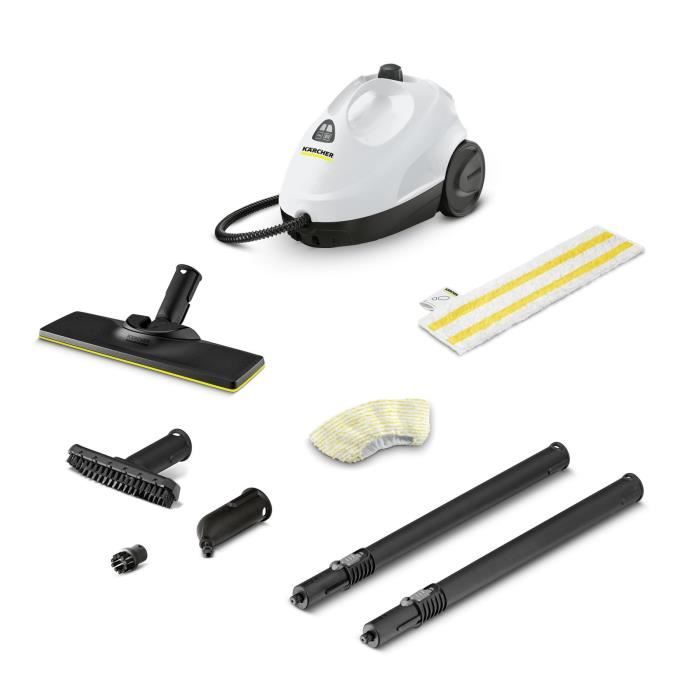 NEW KARCHER SC 2 Easy Fix - Pulitore a vapore - 1500 W - 3,2 bar - Elimina fino al 99,99% di virus e batteri