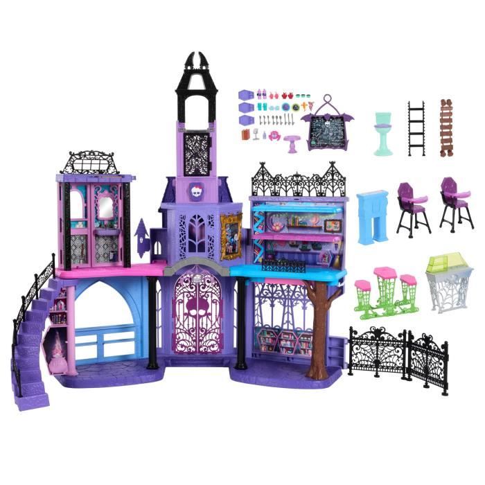 MONSTER HIGH Casa delle bambole Haunted High, oltre 35 accessori - Monster High - HLP88