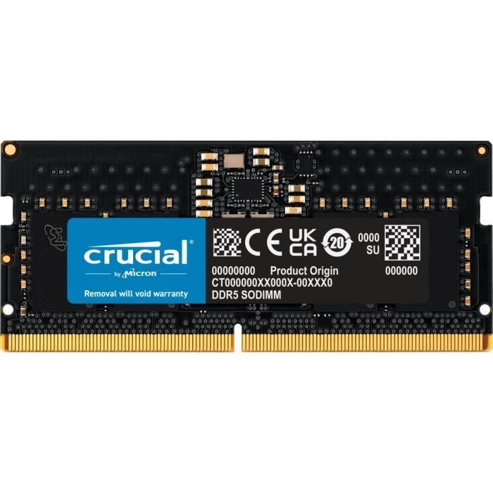 Memoria RAM Crucial DDR5 - 64 GB - 5600 MT/s - CL46 - SODIMM