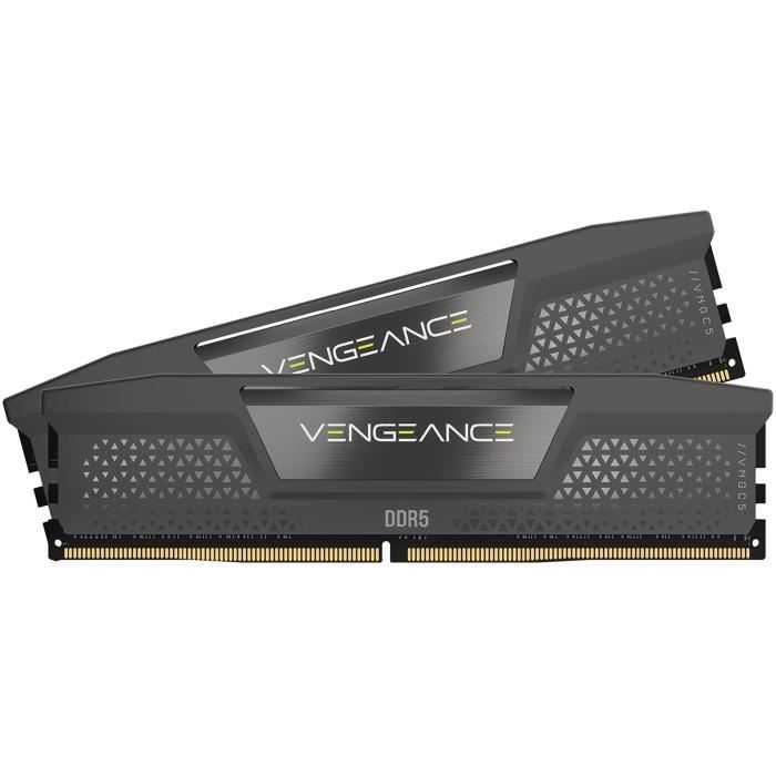 Memoria RAM - CORSAIR - Vengeance DDR5 RAM 64 GB (2x32 GB) 5600 MHz CL40 AMD EXPO iCUE compatibile - Grigio (CMK64GX5M2B5600Z40)
