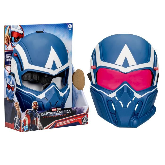 Maschera da volo di Captain America Brave New World, giocattolo da travestimento, Marvel Studios, dai 5 anni in su