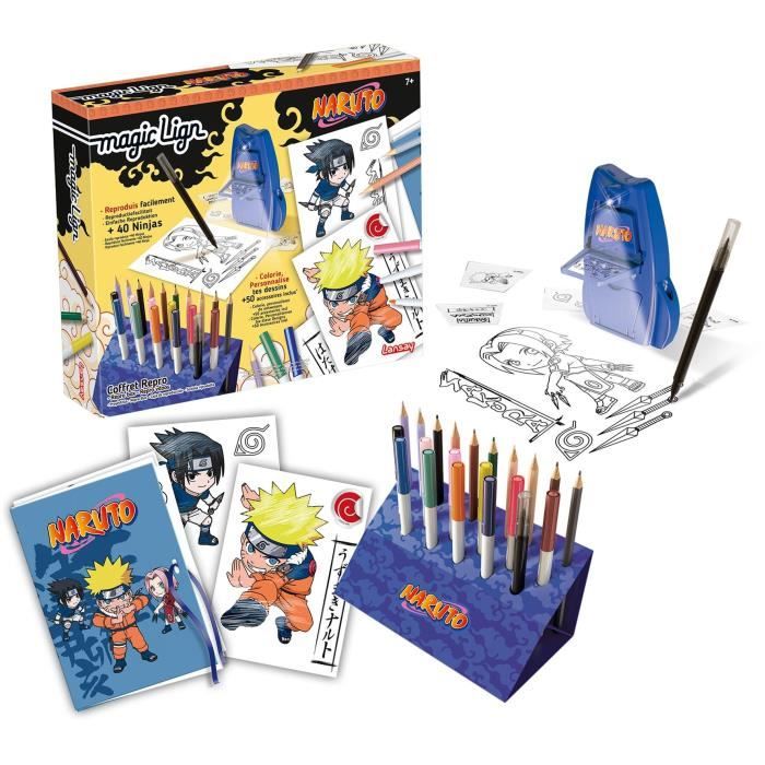 Image of Magic Lign - LANSAY - Naruto Repro Box - 100 illustrazioni - Dai 7 anni in su