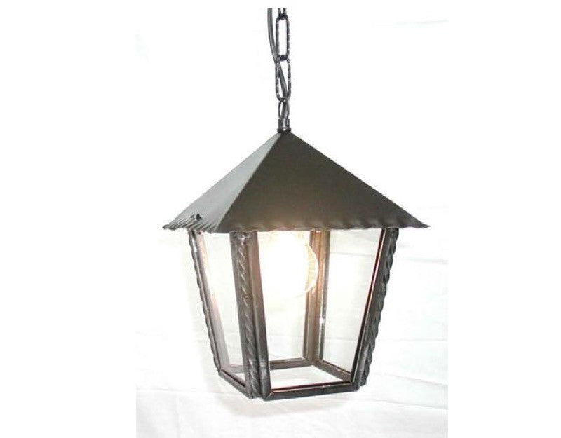 Image of LANTERNA A CATENA HEIDI IN FERRO BATTUTO LAMPADE LAMPIONE APPLIQUE LANTERNE