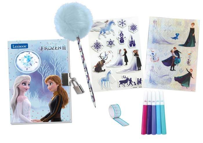 Image of LA REGINA DELLA NEVE - Diario elettronico - Effetti luce e accessori (adesivi, matita, pennarelli)