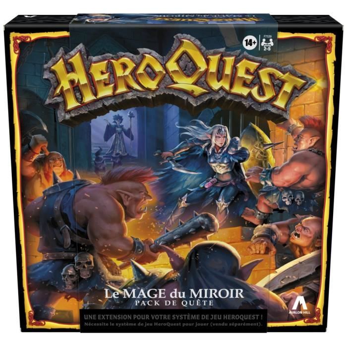 Heroquest Quet Pack Le Mage du Miroir - Game di ruolo - Plateau Game - Heroquest Game System richiesto - Avalon Hill