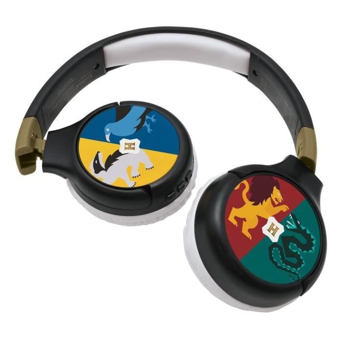 Image of HARRY POTTER - Cuffie Bluetooth 2 in 1 - Cablate comode e pieghevoli per bambini con limitazione del suono