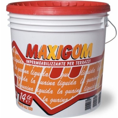 Image of GUAINA liquida impemeabilizzante calpestabile MAXIGOM LAIV LT.13 diversi colori