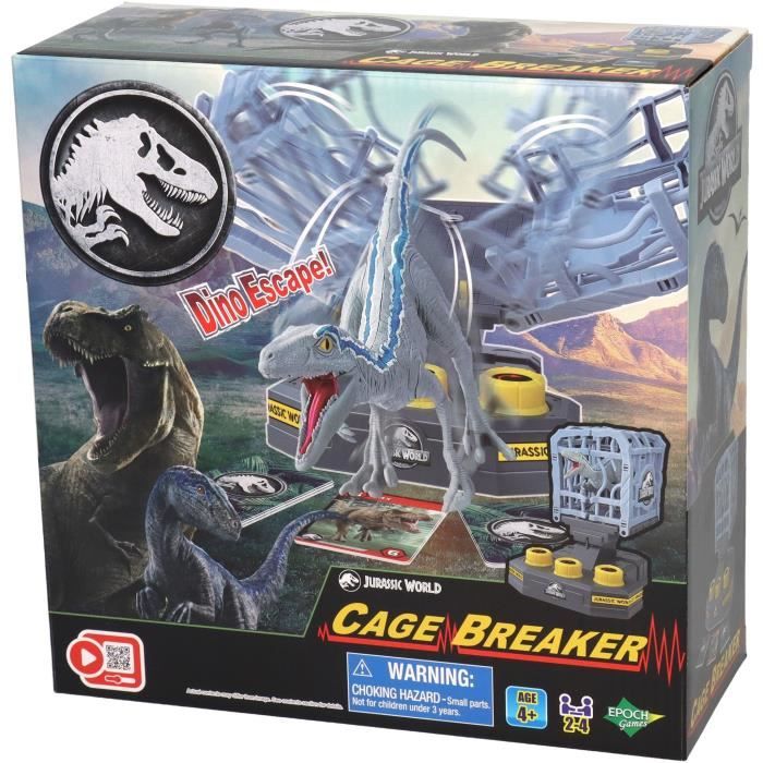 Image of Gioco da tavolo con T-Rex e gabbia - EPOCH - Jurassic World Cage Breaker