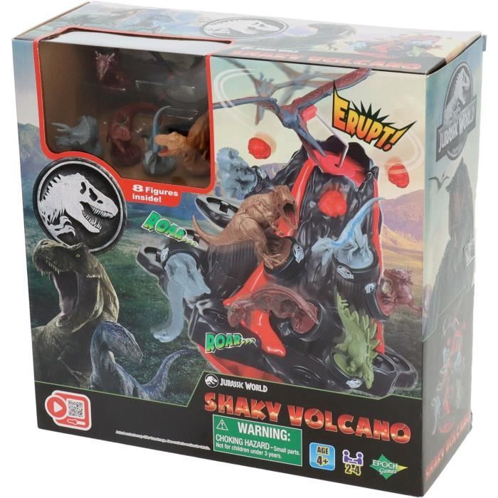 Image of Gioco da tavolo - EPOCH GAMES - Jurassic World Shaky Volcano - Vulcano in eruzione, Dinosauri da salvare!
