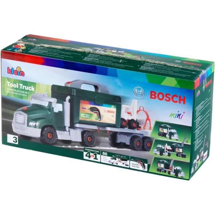 Image of Giocattolo fai da te - KLEIN - Camion Bosch fai da te da montare/smontare - Set di costruzione di oltre 80 pezzi.