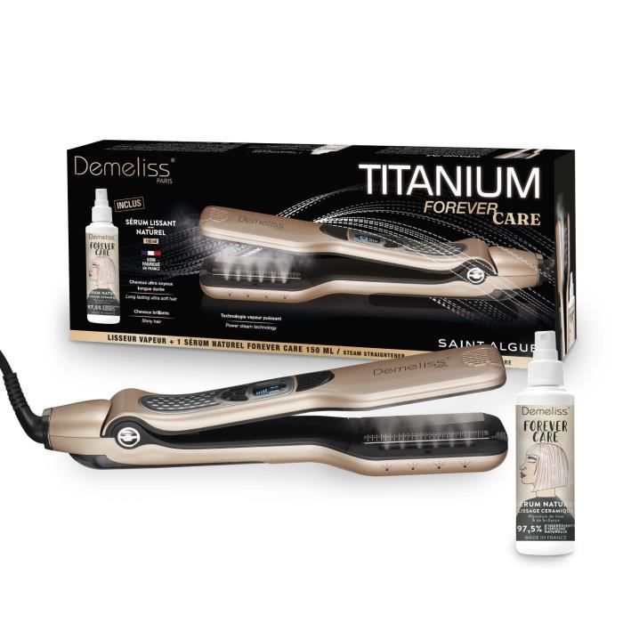 Image of Forever Care Box - SAINT ALGUE - Piastra a vapore Demeliss - Titanium - Siero protettivo incluso