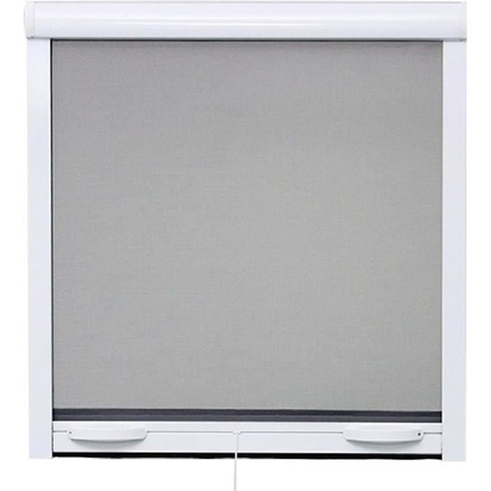 Image of Fenetre Mosquito Net L125 X H145 cm in alluminio laccato bianco - Inviliar in larghezza e altezza.