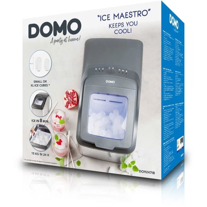 Image of Fabbricatore di ghiaccio professionale - DOMO - DO9247IB - 2,8 litri - 145 W - Cubetti di ghiaccio in 8 min