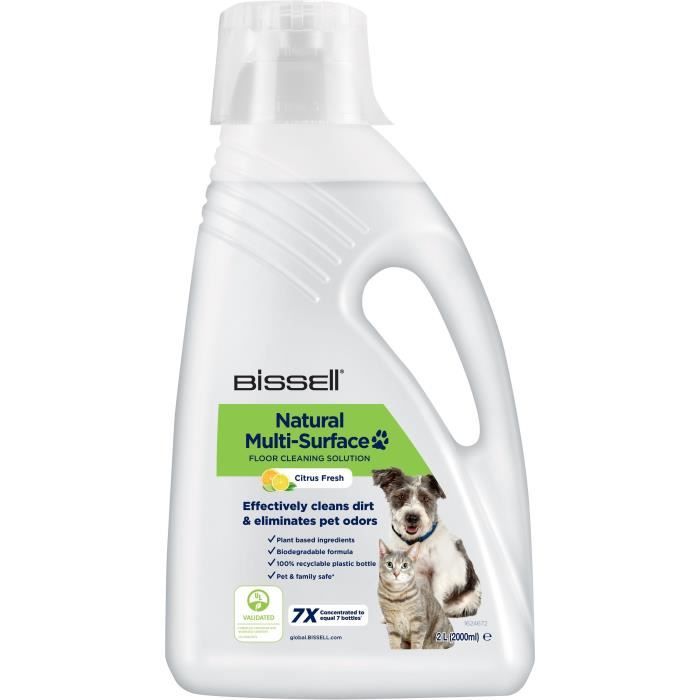Image of Detergente per pavimenti con formula naturale - BISSELL - B31221 Crosswave - 2L, Animali speciali, Pulizia multisuperficie