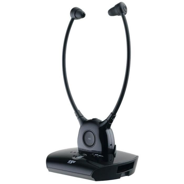 Image of Cuffie TV/HIFI wireless - CGV - DOLFIN ONYX - Assistente acustico - Microfono integrato - Leggere
