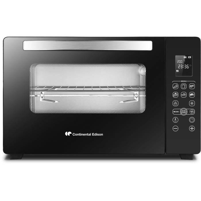 Image of CONTINENTAL EDISON CEMF45DIG - Miniforno elettrico 45L nero - 2000W - Girarrosto, Convezione naturale
