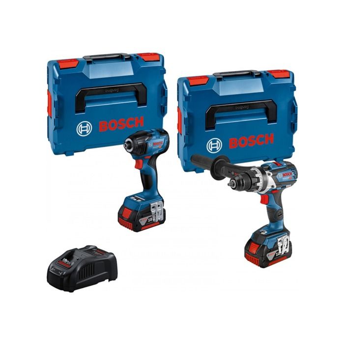 Image of Combi-Kit 2 utensili 18V - Trapano avvitatore a batteria GSR 18V-110C + Avvitatore a percussione a batteria GDR 18V-210C + 2 batterie GBA 18V 5.0Ah +