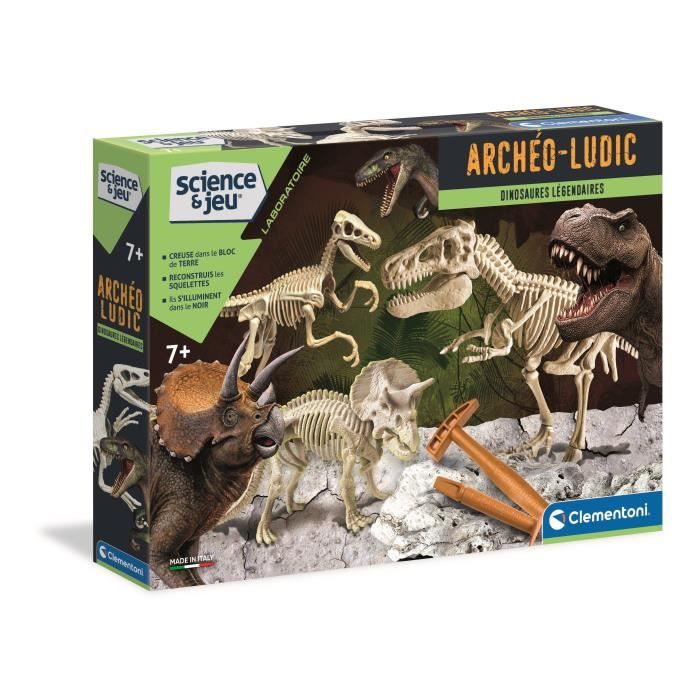 Image of CLEMENTONI Archéo Ludic - Legendary dinosaurs - Science & Game