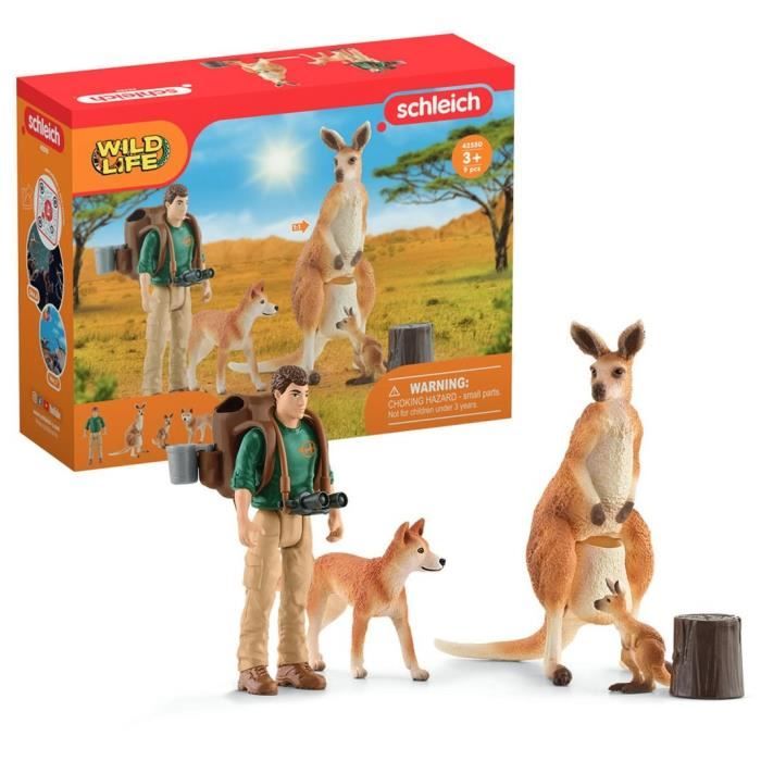 Image of Cofanetto Avventure in Oceania, figurine di animali selvatici, Schleich 42550 Wild Life, per bambini dai 3 anni