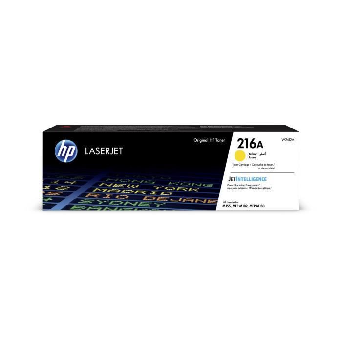 Image of Cartuccia toner giallo LaserJet HP 216A autentica (W2412A) per MFP HP Color LaserJet Pro M182 / M183