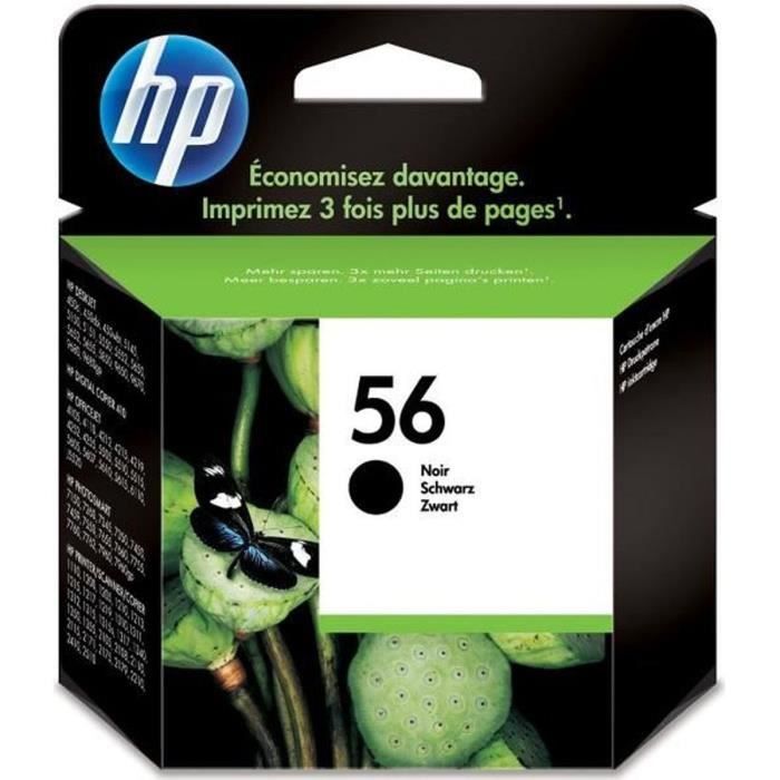 Cartuccia d'inchiostro nero originale HP 56 per HP OfficeJet 5610 e HP PSC 1217/1311/1355 (C6656AE)