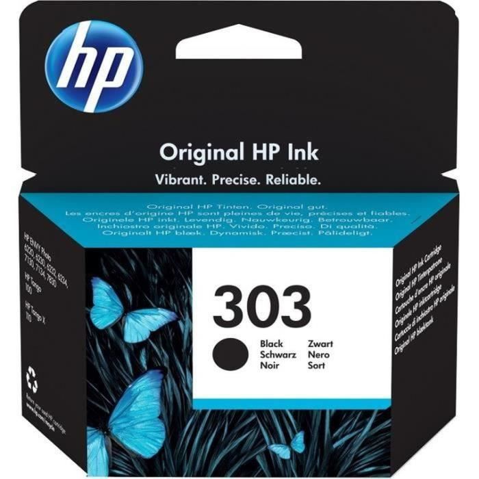 Image of Cartuccia Inkjet nero originale HP 303 per HP Envy Photo 6220/6230/7130 (T6N02AE)